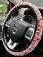 Daisy Peace Sign & Smiley Steering Wheel Cover