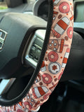 Fall Coffee & Donuts Steering Wheel Cover