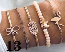 #13 Ivory & Gold Bracelet Set