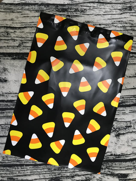 10 x 13 Candy Corn Poly Mailer - 10 Pack