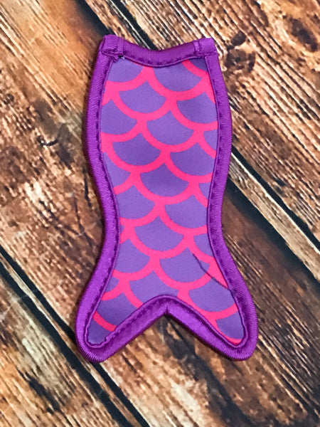 Purple & Hot Pink Scales Mermaid Tail Popsicle Holder