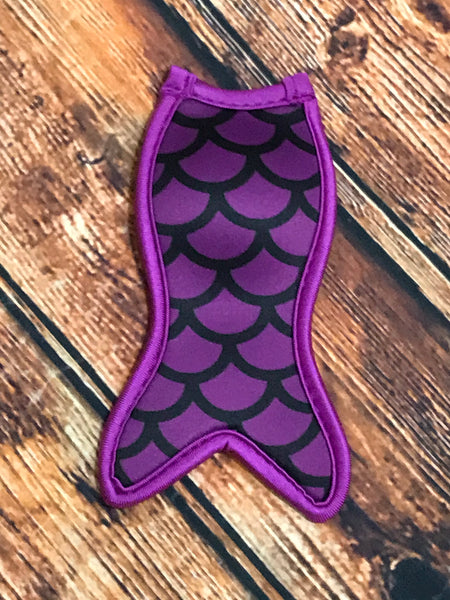 Purple & Black Scales Mermaid Tail Popsicle Holder