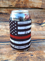 Thin Red Line Flag Can Holder