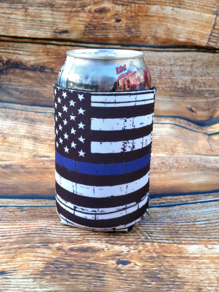Thin Blue Line Flag Can Holder
