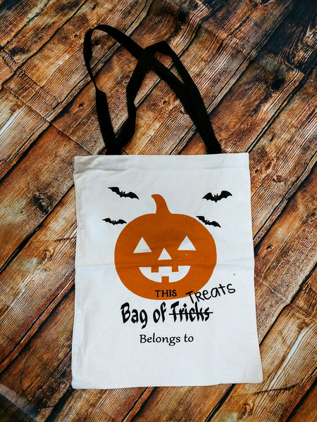 Jack-O-Lantern Halloween Handle Bag