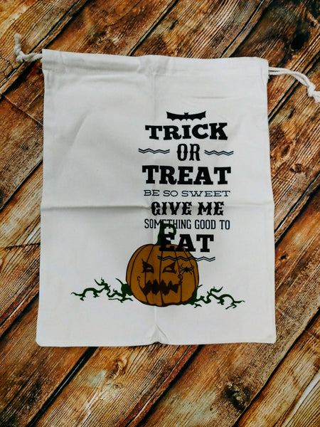 Trick Or Treat Halloween Drawstring Bag