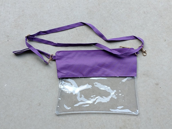 Purple Stadium Wrist/Shoulder Bag