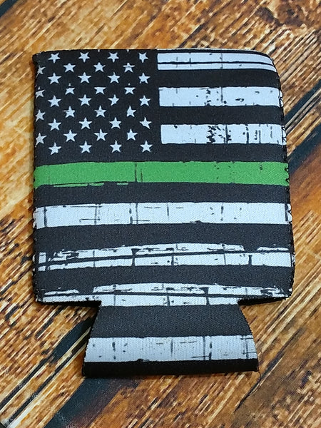Thin Green Line Flag Can Holder