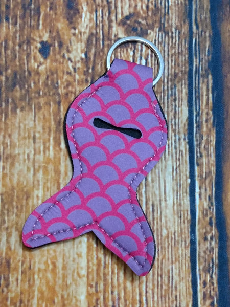 Purple & Hot Pink Scale Mermaid Tail Chapstick Holder