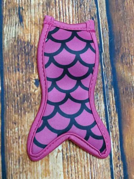 Pink & Black Scales Mermaid Tail Popsicle Holder