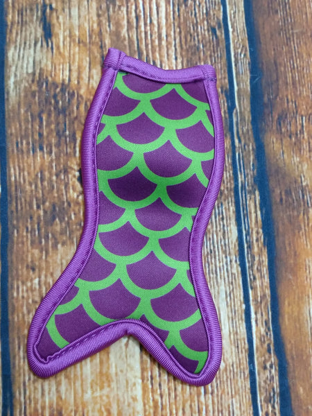 Purple & Green Scales Mermaid Tail Popsicle Holder