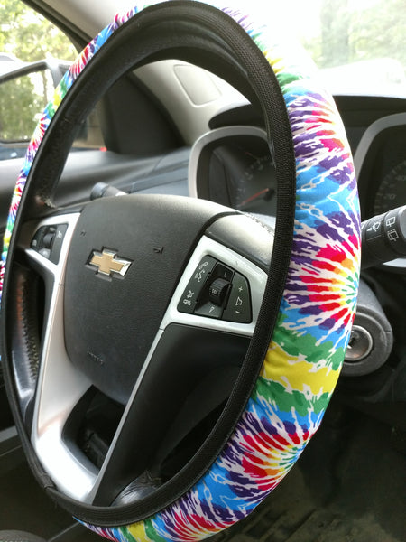 Tie Dye Steering Wheel Cover