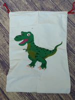 Dinosaur Santa Sack