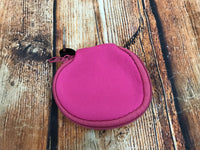 Pink Coin Pouch with Keychain Ring