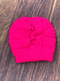 Neon Pink Sweater Cross Cross Hat