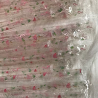 Flamingoes on Clear Reusable Straw