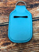 Blank Aqua Hand Sanitizer Holder