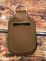 Blank Brown Hand Sanitizer Holder