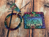 Rainbow Cheetah O-ring with wallet