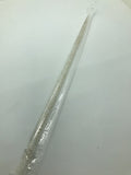 Clear Straw with Gold Glitter Reusable Straw