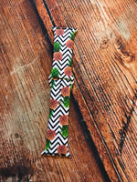 Pineapple on Chevron Watch Band