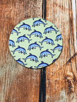 4" Dolphins Coaster