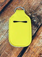 Plain Yellow Neoprene Hand Sanitizer Holder