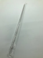Clear Straw with Black Glitter Reusable Straw