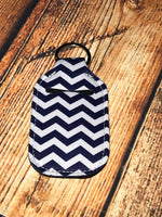 Navy Chevron Hand Sanitizer Holder