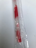 Blood Splatters on Clear Reusable Straw