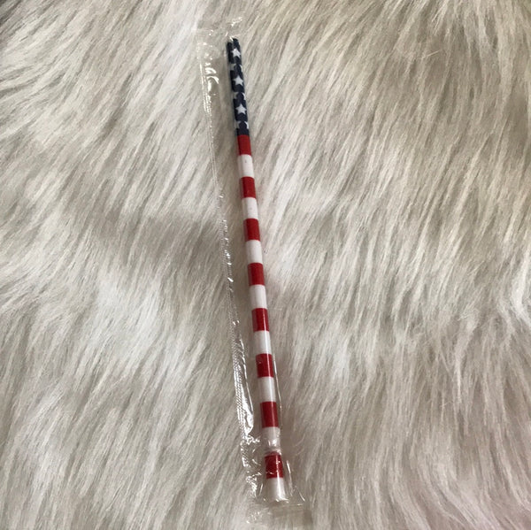 American Flag Reusable Straw