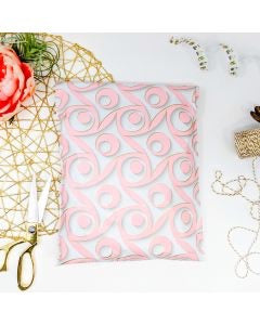 14 x 17 Pink Swirls Poly Mailer - 10 Pack