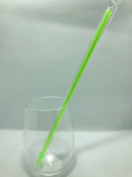 Neon Green Glitter Reusable Straw