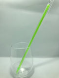 Neon Green Glitter Reusable Straw