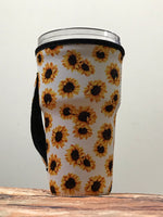 Sunflowers on White 30oz Tumbler Sleeve