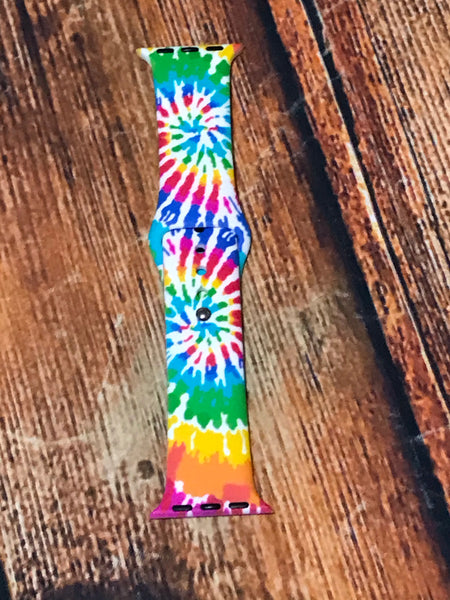 Rainbow Tie Dye Watch Band