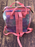 Purple Sherpa Tie Dye Diaper Bag