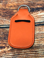 Blank Orange Hand Sanitizer Holder