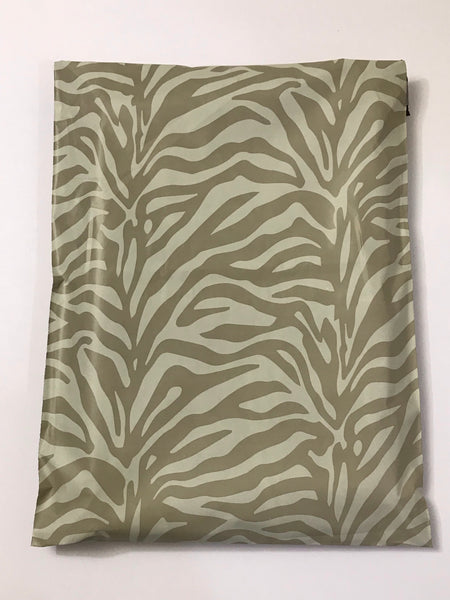 12 x 15 Brown Zebra Poly Mailer - 10 Pack