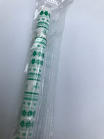 Green Christmas Sweater on White Reusable Straw