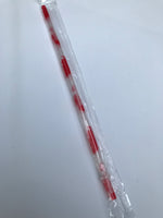 Blood Splatters on Clear Reusable Straw