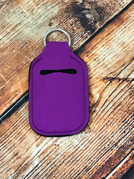 Plain Purple Neoprene Hand Sanitizer Holder