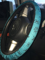 Ranch Brands on Turquoise Steering Wheel Cover