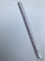 Ghosts on Purple Reusable Straw