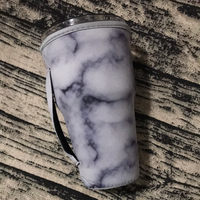 Gray, Black & White Marble 30oz Tumbler Sleeve