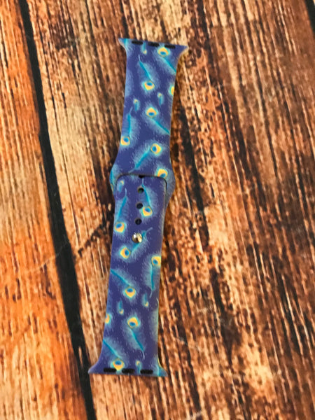 Peacock Feathers Watch Band