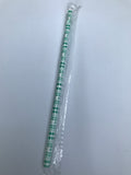 Green Christmas Sweater on White Reusable Straw