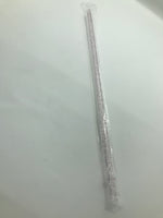 Clear Straw with Pink Glitter Reusable Straw