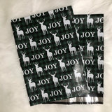 10 x 13 Green & Black Buffalo Plaid with Deer Poly Mailer - 10 Pack