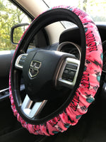 Pink Howdy Steering Wheel Cover